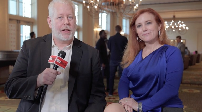 Matt McLaughlin of BizTech and Theresa Payton of Fortalice
