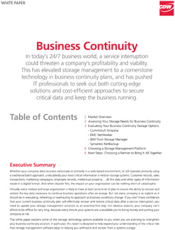 Business Continuity