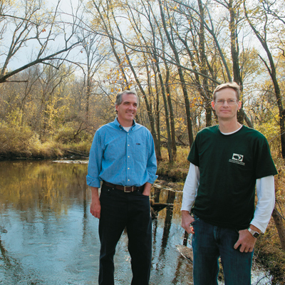 John Norman (left) and Patrick Daniels of Applied Ecological Services