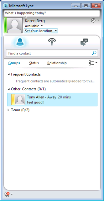 Office 365 instant messaging