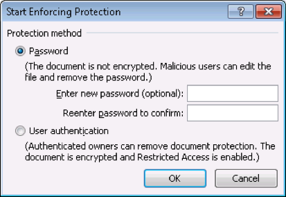 Microsoft Office enforcing protection Microsoft Office enforcing protection
