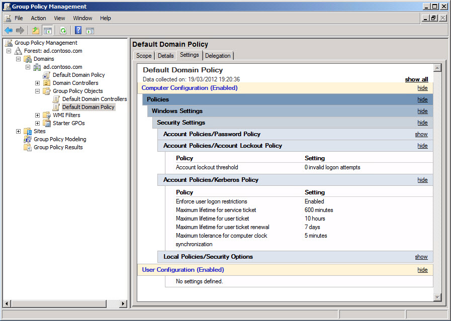 Managing Group Policy settings in the Group Policy Management Console Managing Group Policy settings in the Group Policy Management Console