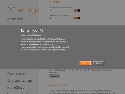 Windows 8 refresh Windows 8 refresh
