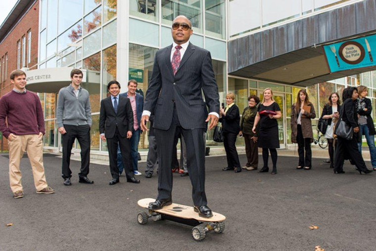 Daymond John of Shark Tank rides ZBoard Daymond John of Shark Tank rides ZBoard