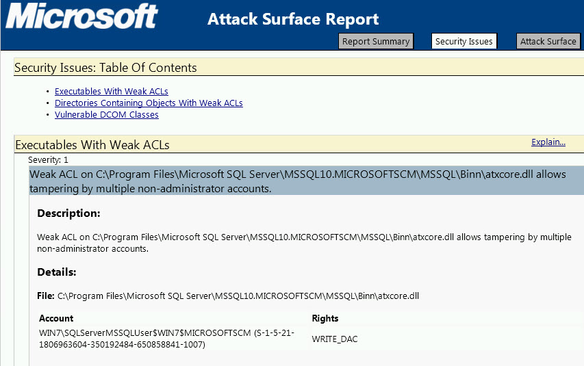 Microsoft Attack Surface Report Microsoft Attack Surface Report