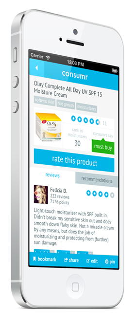 Consumr iphone app Consumr iphone app