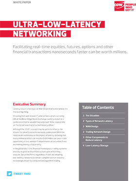 low latency networks low latency networks