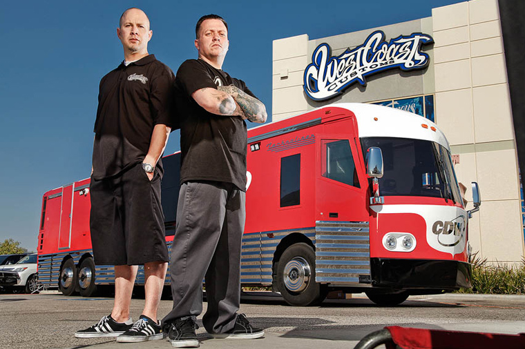 West Coast Customs Outfits Bus to Showcase CuttingEdge Technology