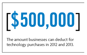 Small business 2013 technology purchase tax deduction